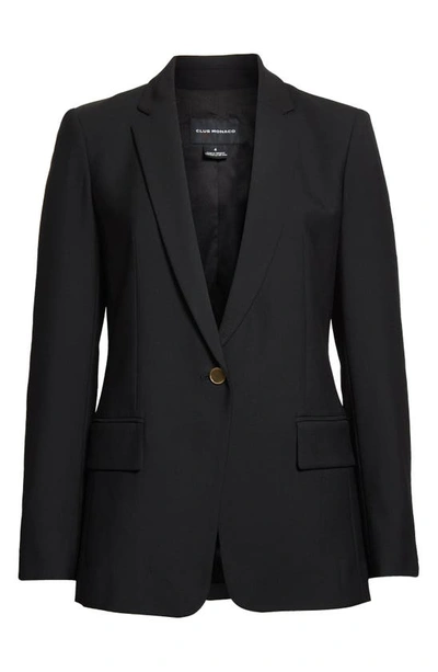 Shop Club Monaco Borrem Single Button Blazer In Black