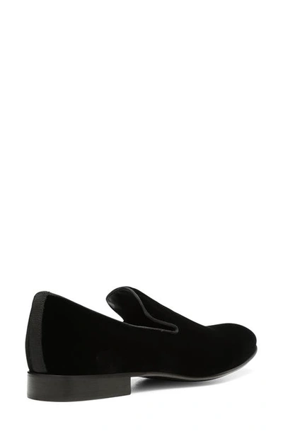 Shop Donald Pliner Spencer Velvet Loafer In Black