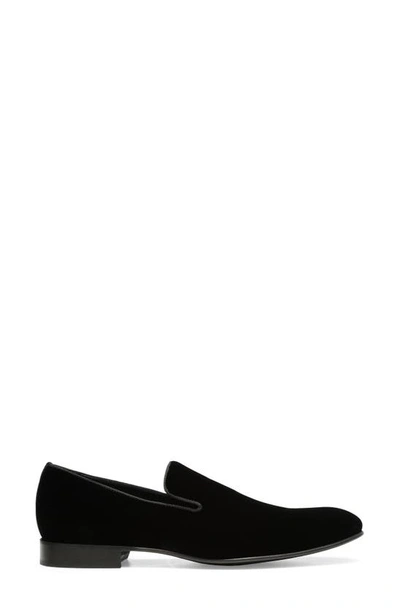 Shop Donald Pliner Spencer Velvet Loafer In Black