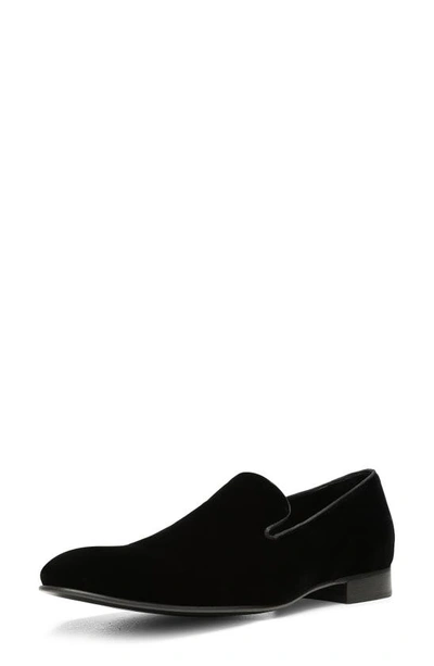 Donald Pliner Spencer Velvet Loafer In Black