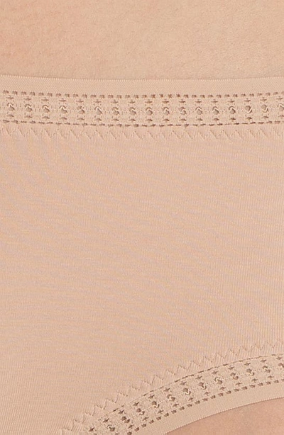 On Gossamer Cabana Cotton Blend Stretch Boyshort In Champagne