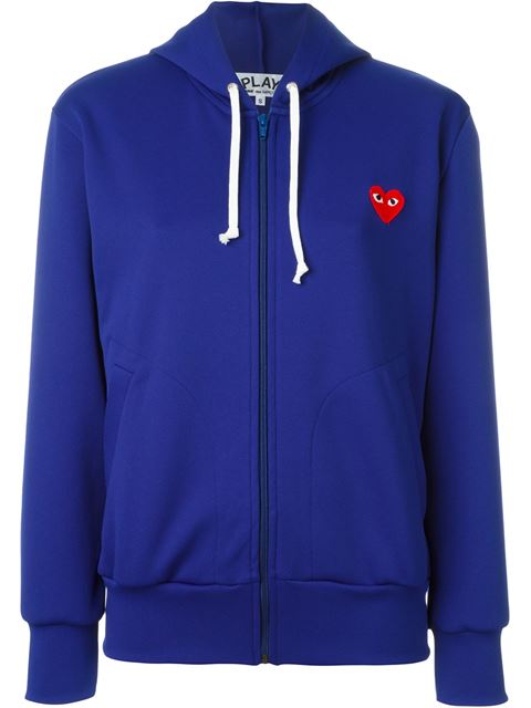 comme des garcons hoodie blue