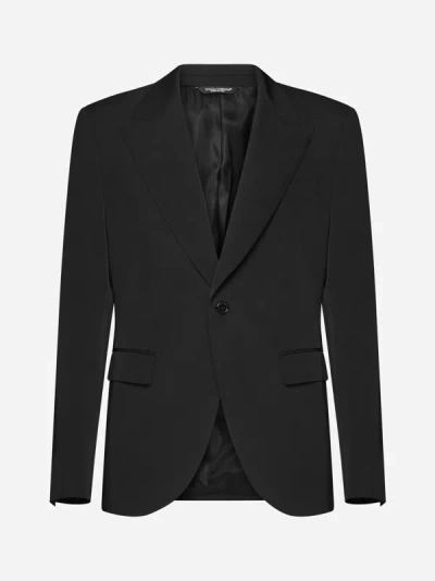 Shop Dolce & Gabbana Single-breasted Blazer In Black