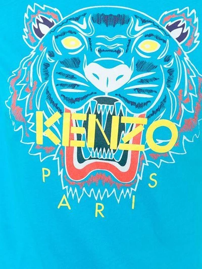 Shop Kenzo Tiger T-shirt - Blue