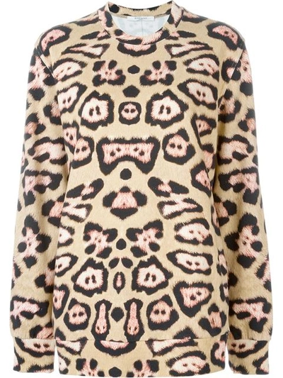 Givenchy Leopard Print Sweatshirt In Neutrals