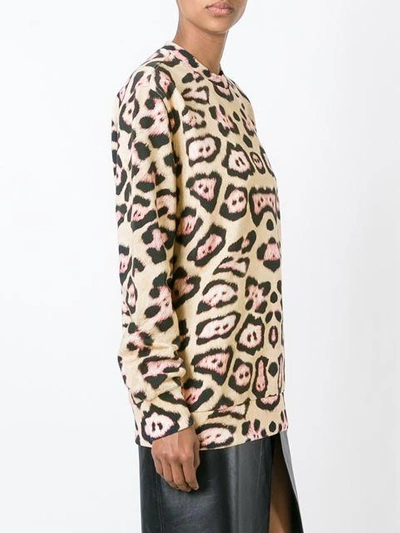 Shop Givenchy Leopard Print Sweatshirt In Neutrals