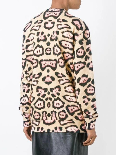 Shop Givenchy Leopard Print Sweatshirt In Neutrals