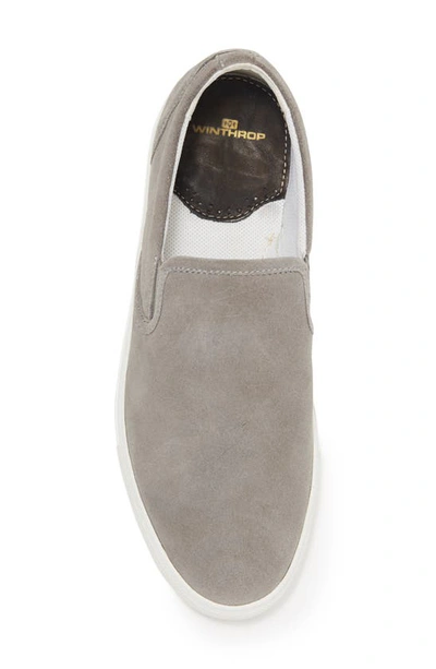 Shop Winthrop Harbor Slip-on Sneaker In Grey Suede