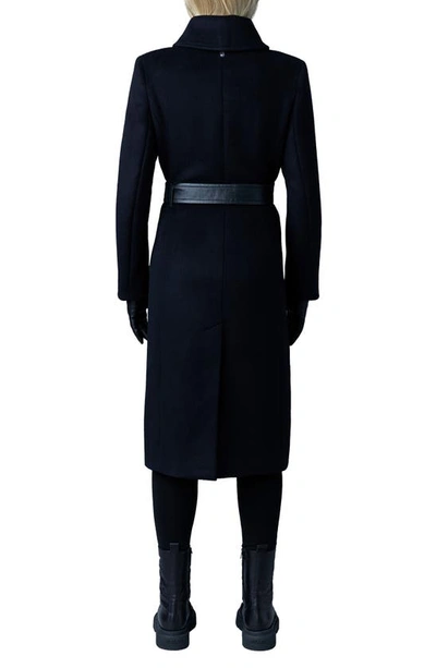 Shop Mackage Kamila Wool Coat In Black