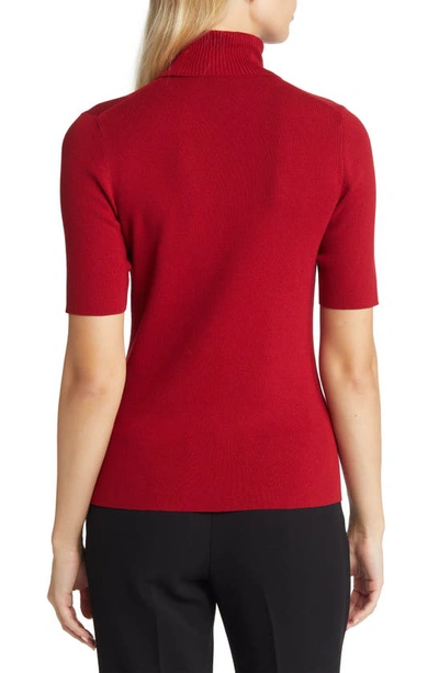 Anne Klein Plus Size Turtleneck Sweater In Titan Red