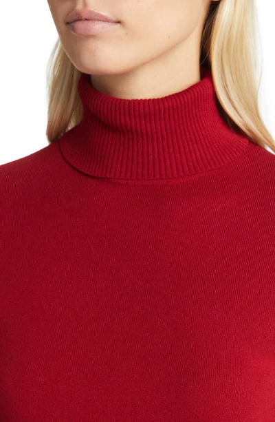 Anne Klein Plus Size Turtleneck Sweater In Titan Red