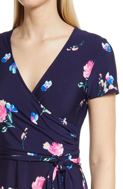 Eliza J Floral Print Faux Wrap Maxi Dress In Nmu