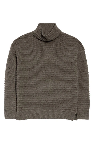 Shop Madewell Belmont Donegal Mock Neck Sweater In Donegal Forest