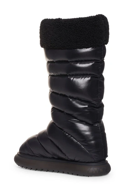 Shop Moncler Gaia Pocket Puffer Snow Boot In Black