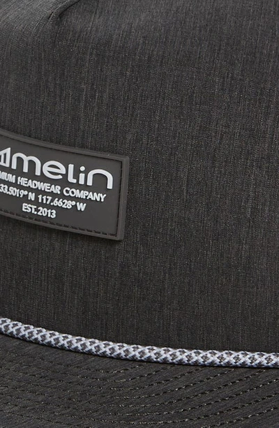 Melin Hydro Coronado Snapback Baseball Cap In Heather Charcoal