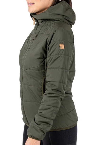 Shop Fjall Raven Keb Insulated Jacket In Deep Forest