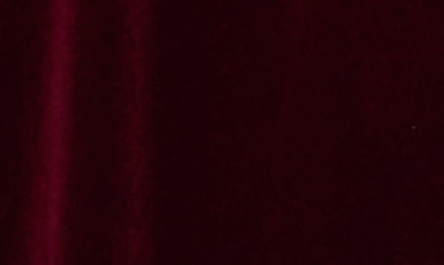 Cece Ruffle Detail Velvet Shift Dress In Majestic Wine