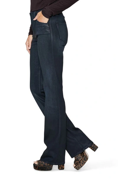 Shop Paige Blake High Waist Tapered Column Jeans In Stunner Luxe Coating