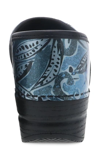 Dansko Professional Clog In Denim Floral Patent