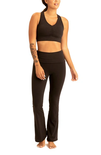 Shop Threads 4 Thought Alanna Racerback Sports Bra In Jet Black