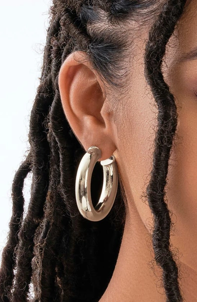 Sterling Forever Five Days Of Hoops Assorted 5-pack Hoop Earrings In Silver