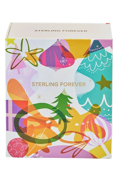Sterling Forever Five Days Of Hoops Assorted 5-pack Hoop Earrings In Silver
