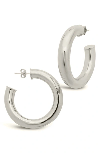 Sterling Forever Five Days Of Hoops Assorted 5-pack Hoop Earrings In Silver