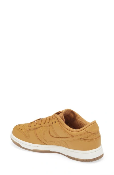 Shop Nike Dunk Low Quilted Sneaker In Wheat/ Wheat/ Sail/ Black