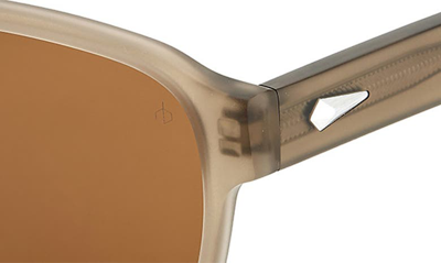 Shop Rag & Bone 54mm Rectangular Sunglasses In Brown