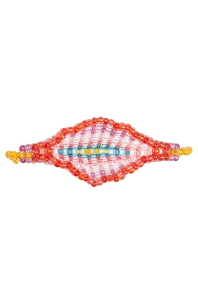 Shop Lola & The Boys Beaded Heart Purse In Pink