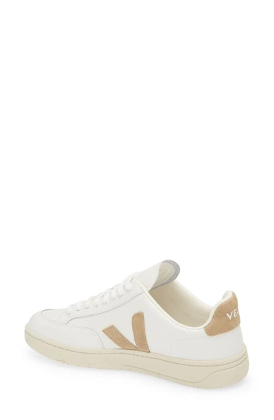 Shop Veja V-12 Low Top Sneaker In Extra-white Dune