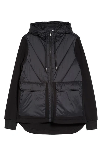 Shop Zella Hybrid Puffer Jacket In Black