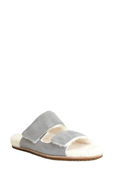 Shop Revitalign Amelia Faux Fur Lined Slide Slipper In December Sky