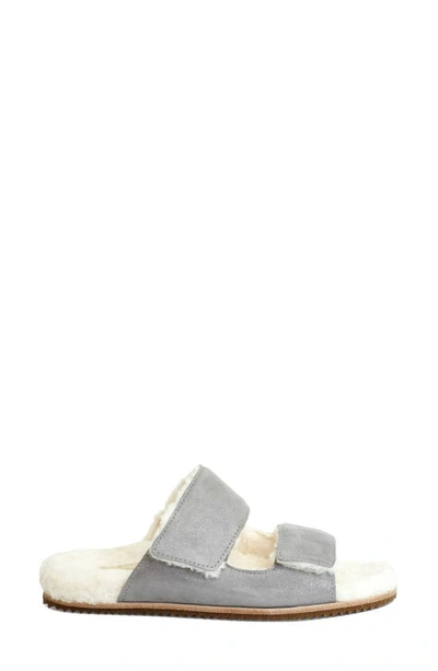 Revitalign Amelia Faux Fur Lined Slide Slipper In December Sky