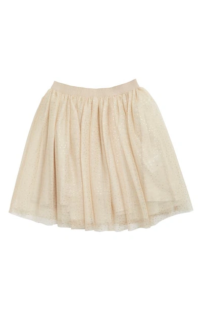 Shop Bonpoint Kids' Polka Dot Layered Tulle Skirt In Pois Beige 760
