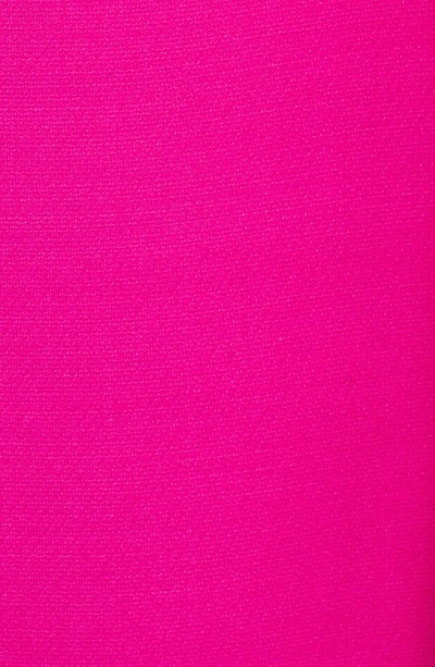 Shop Valentino Garavani Pleated Straight Leg Wool Blend Trousers In Pink Pp Uwt
