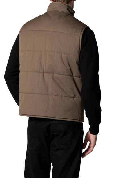 Shop Rodd & Gunn Three Kings Quilted Vest In Olive
