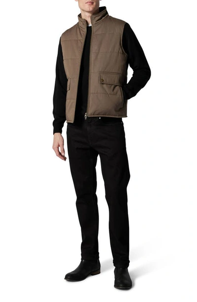 Shop Rodd & Gunn Three Kings Quilted Vest In Olive
