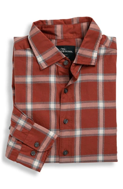 Shop Rodd & Gunn Eden Park Sports Fit Check Button-up Shirt In Brick