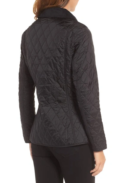 Barbour Annandale Water Resistant Quilted Utility Jacket In Black