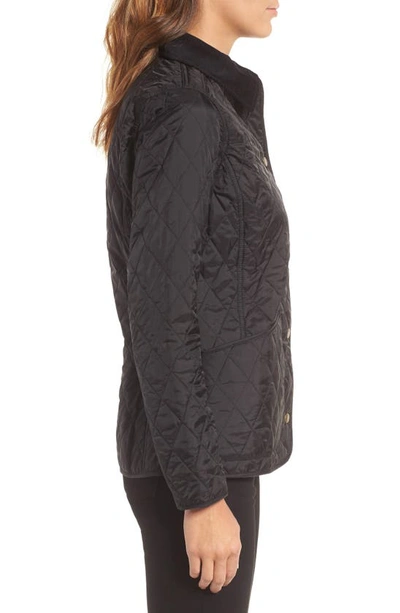 Barbour Annandale Water Resistant Quilted Utility Jacket In Black