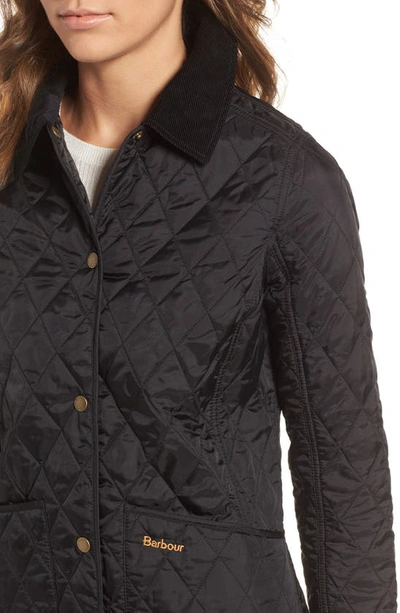 Barbour Annandale Water Resistant Quilted Utility Jacket In Black