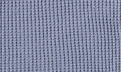 Shop Paigelauren Thermal Organic Cotton & Modal Long Sleeve Henley & Joggers Set In Blue