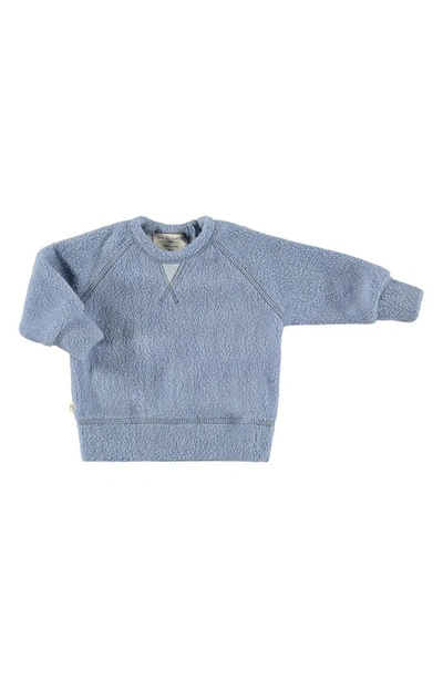 Shop Paigelauren Organic Cotton Blend Fleece Sweatshirt & Joggers Set In Blue