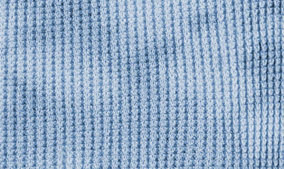 Shop Paigelauren Thermal Organic Cotton & Modal Long Sleeve Henley & Joggers Set In Blue Tie Dye