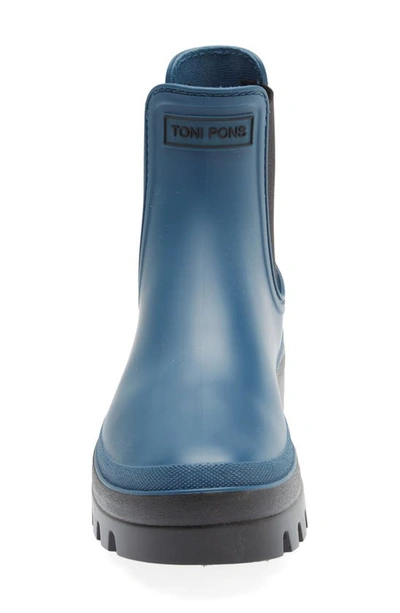 Shop Toni Pons Carter Waterproof Chelsea Rain Boot In Blau Blue