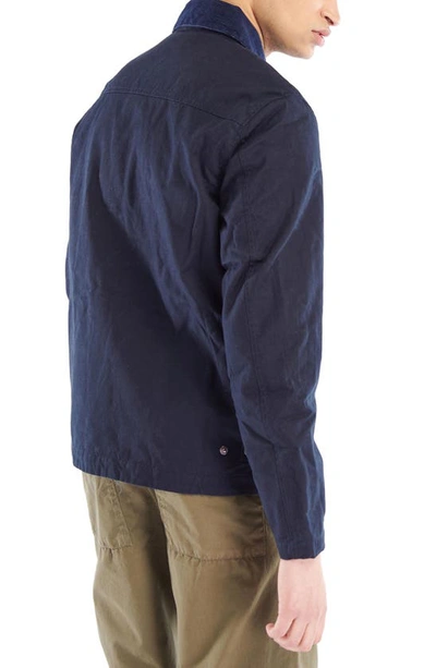 BARBOUR REEL CASUAL COTTON ZIP-UP JACKET 