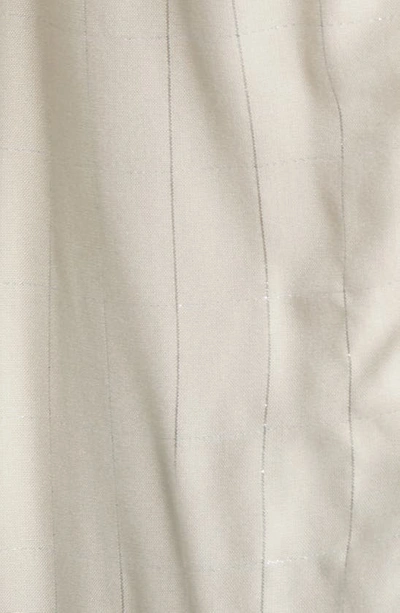 Treasure & Bond Metallic Plaid Long Sleeve Blouse In Grey Moonbeam