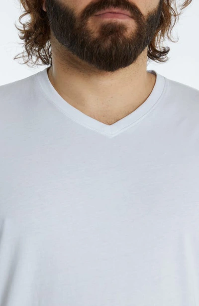 Shop Johnny Bigg Essential V-neck T-shirt In White