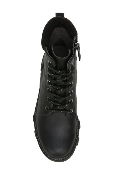 Shop Dr. Scholl's Headstart Lace-up Combat Boot In Black